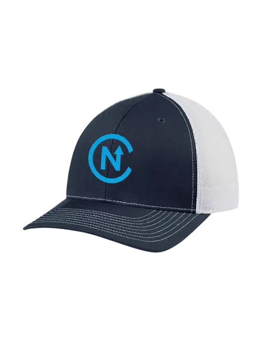 Richardson Adjustable Snapback Original 112 Trucker Cap Navy w/White Mesh w/North Coast Icon Logo
