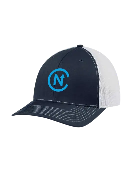Richardson Adjustable Snapback Original 112 Trucker Cap Navy w/White Mesh w/North Coast Icon Logo