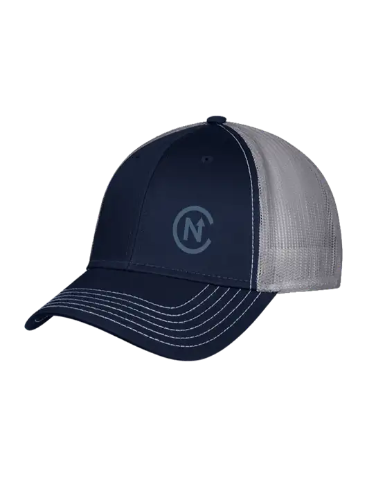 Navy & Grey Mesh Trucker Cap Snap Back w/North Coast Icon Logo