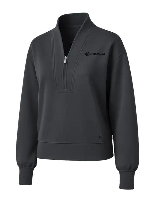 OGIO Womens Dark Grey Transcend 1/4-Zip w/North Coast Logo