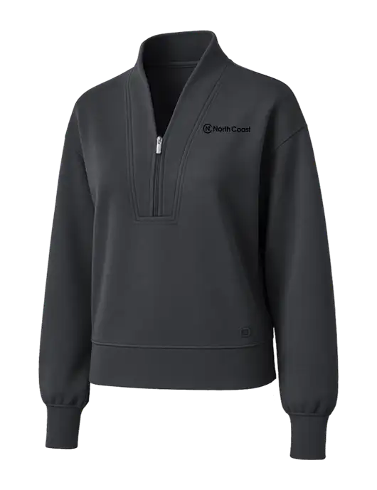 OGIO Womens Dark Grey Transcend 1/4-Zip w/North Coast Logo