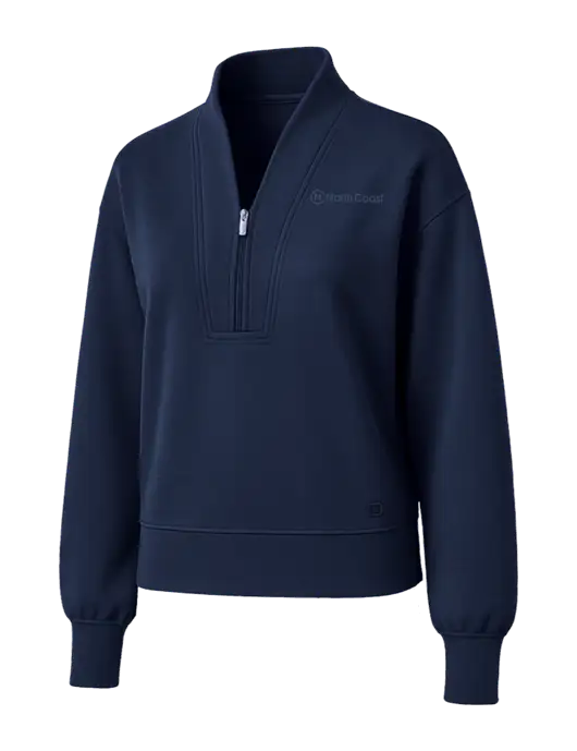OGIO Womens Dark Navy Transcend 1/4-Zip w/North Coast Logo