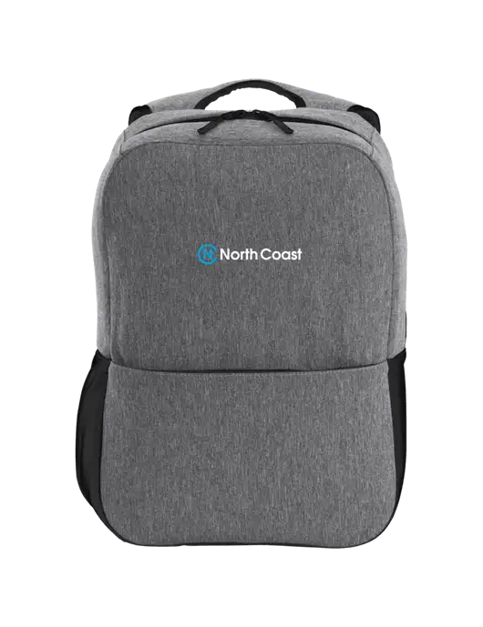 Access Square Laptop Graphite Heather/Black Backpack w/North Coast Logo