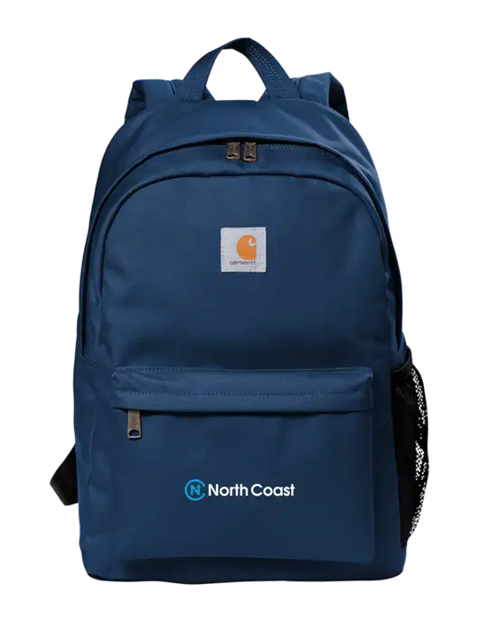 Carhartt Navy Canvas Backpack w/North Coast Logo
