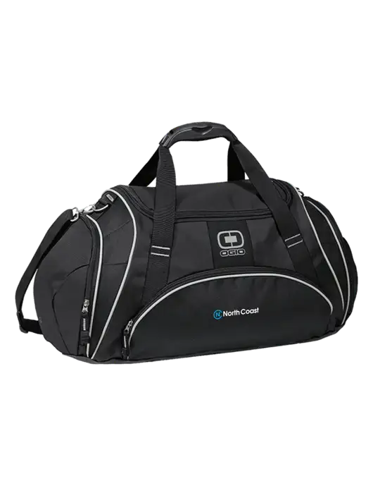OGIO Black Crunch Duffel
 w/North Coast Logo