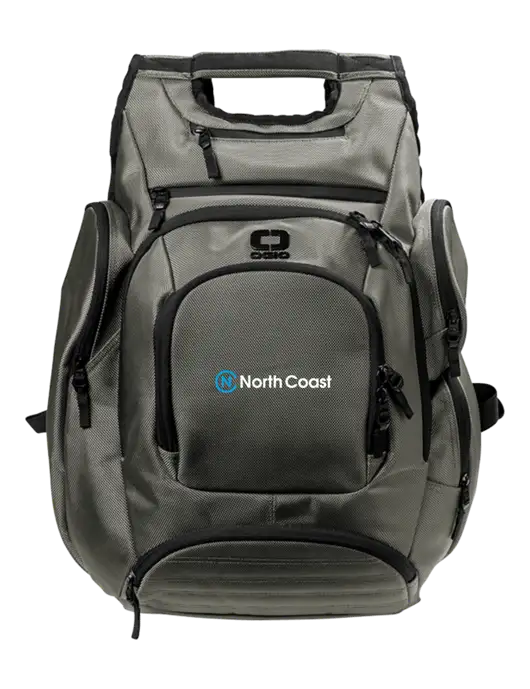 OGIO Medium Grey Metro Ballistic Laptop Backpack w/North Coast Logo