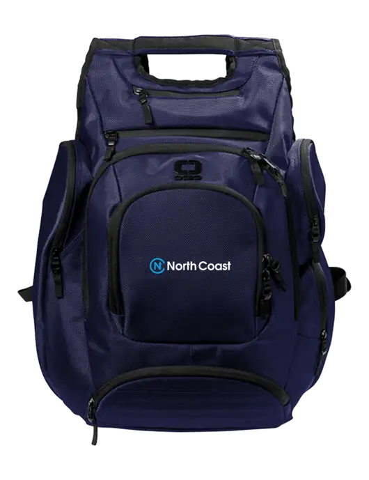 OGIO Navy Metro Ballistic Laptop Backpack w/North Coast Logo