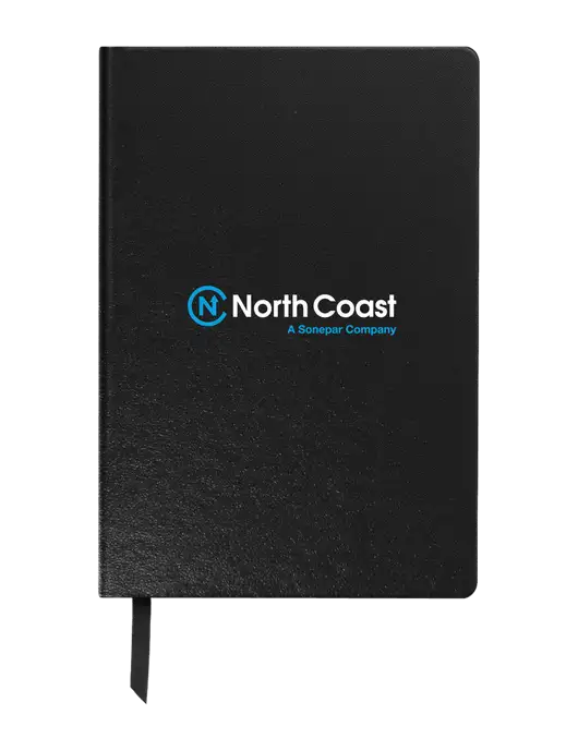 Achieve Black Hardcover Journal, 5.5 x 8.37 w/North Coast Logo