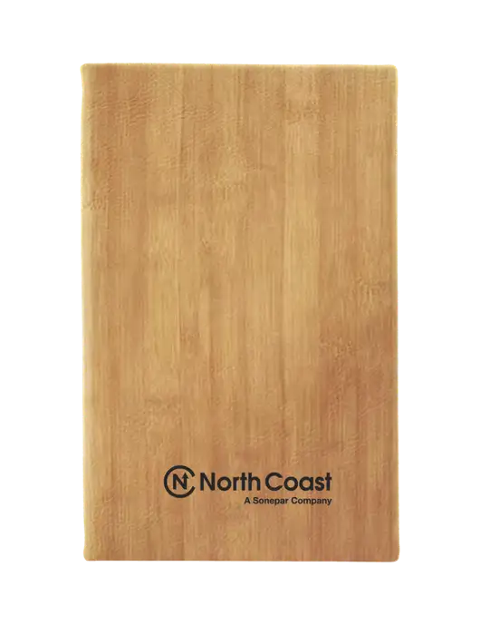 Bamboo Leatherette 5.25 x 8.25 Journal w/North Coast Logo