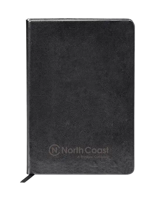 Fabrizio Black Hard Cover 5.75 x 8.3 Journal w/North Coast Logo