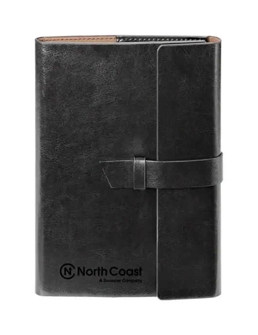 Fabrizio Black 6.875 x 9.56 Portfolio w/North Coast Logo