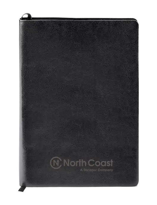 Fabrizio Black Soft Cover 5.75 x 8.125 Journal w/North Coast Logo
