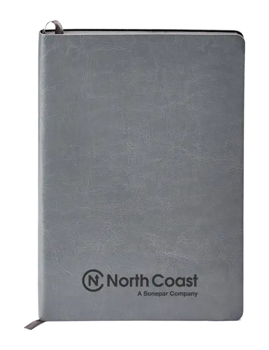 Fabrizio Grey Soft Cover 5.75 x 8.125 Journal w/North Coast Logo