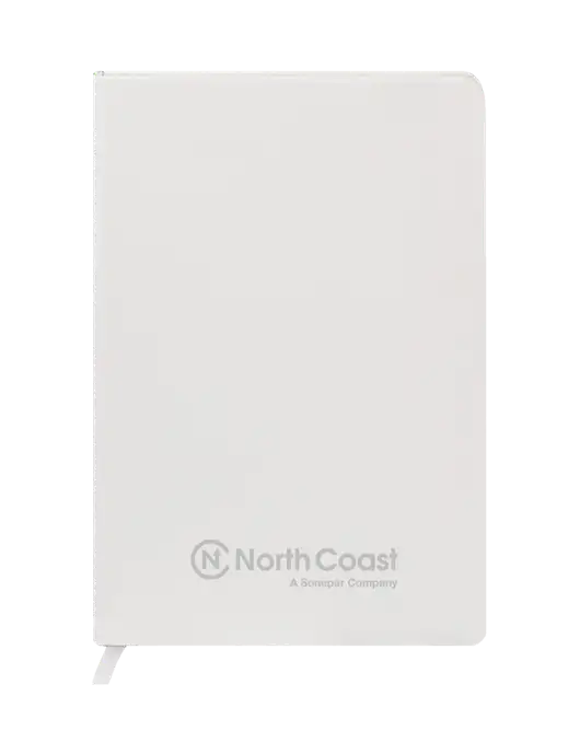 Fabrizio White Hard Cover 5.75 x 8.3  Journal w/North Coast Logo
