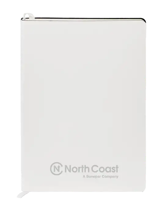 Fabrizio White Soft Cover 5.75 x 8.125 Journal w/North Coast Logo
