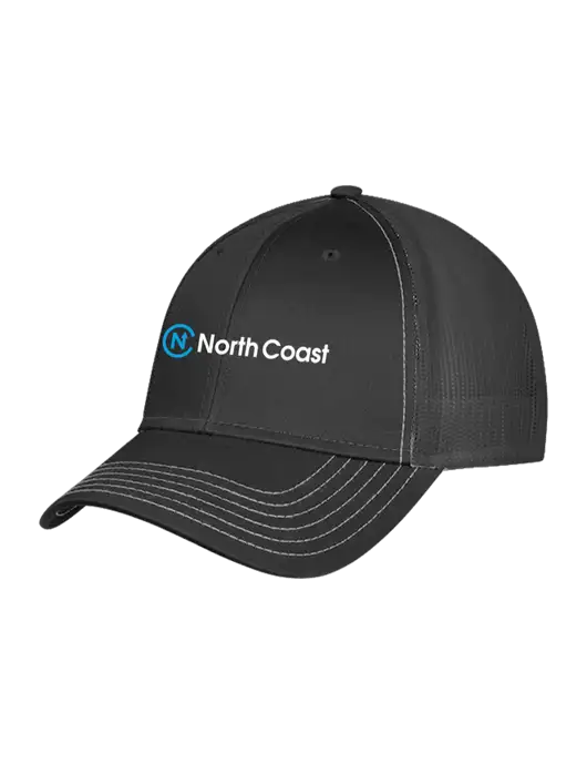 Charcoal Grey Mesh Trucker Cap Snap Back w/North Coast Logo