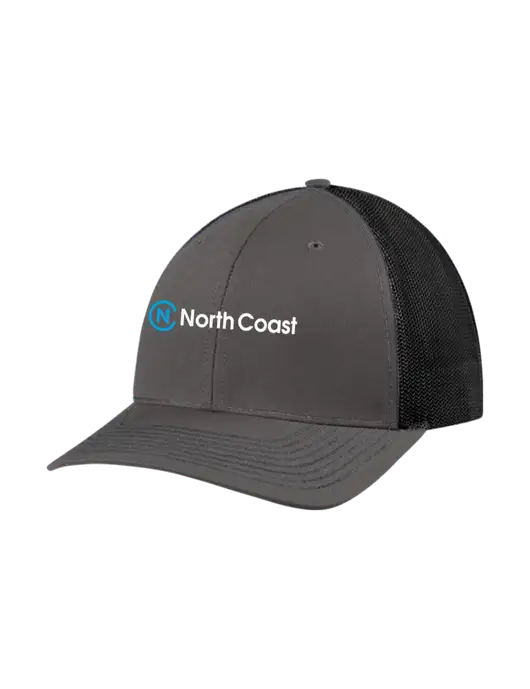 Richardson Adjustable Snapback Original 112 Trucker Cap Dark Grey w/Black Mesh w/North Coast Logo