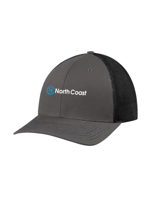 Richardson Adjustable Snapback Original 112 Trucker Cap Dark Grey w/Black Mesh w/North Coast Logo