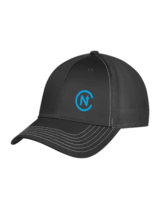 Charcoal Grey Mesh Trucker Cap Snap Back w/North Coast Icon Logo
