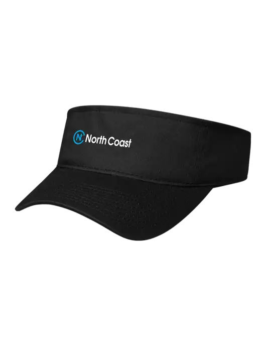 Black Cap Visor w/North Coast Logo