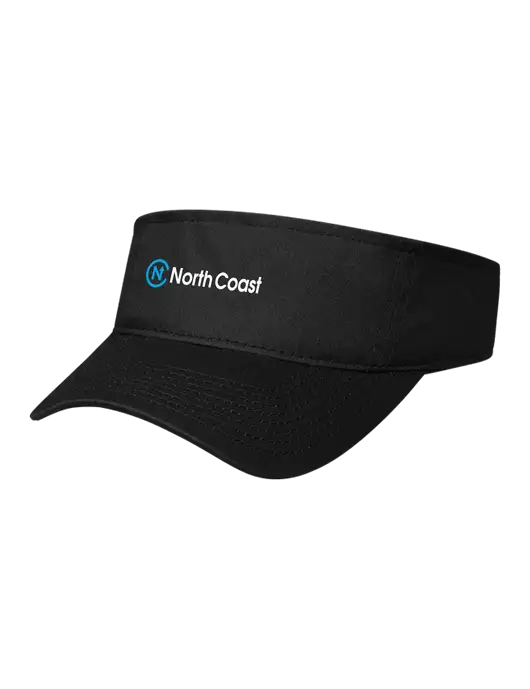 Black Cap Visor w/North Coast Logo