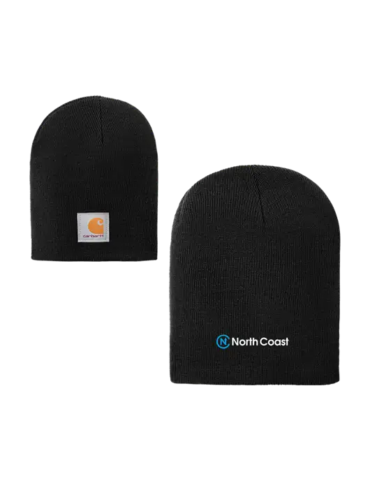 Carhartt Black Acrylic Knit Hat w/North Coast Logo