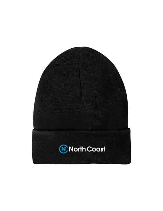 Recycled Black Beanie w/North Coast Logo