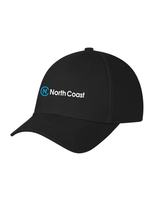 Black Structured Cap Hook & Loop w/North Coast Logo