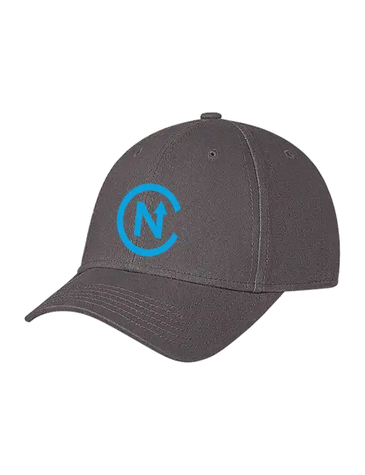Medium Dark Grey Structured Soft Snap Closure Hook & Loop Cap w/North Coast Icon Logo