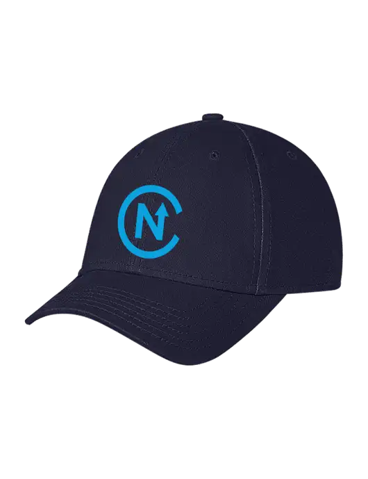 Navy Structured Soft Snap Closure Hook & Loop Cap w/North Coast Icon Logo