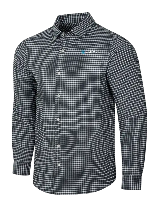 Dark Grey/White City Stretch Shirt w/North Coast Logo