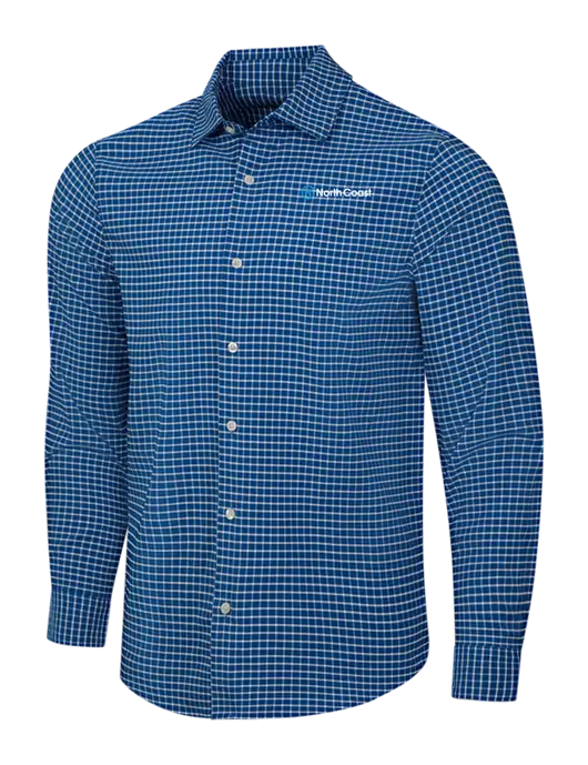 Navy/White City Stretch Shirt w/North Coast Logo