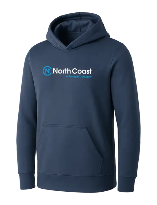 Womens Navy Core Fleece Pullover Hooded Sweatshirt w/North Coast Logo