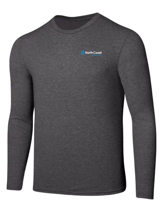 Seriously Soft Heathered Charcoal Long Sleeve T-Shirt w/North Coast Logo
