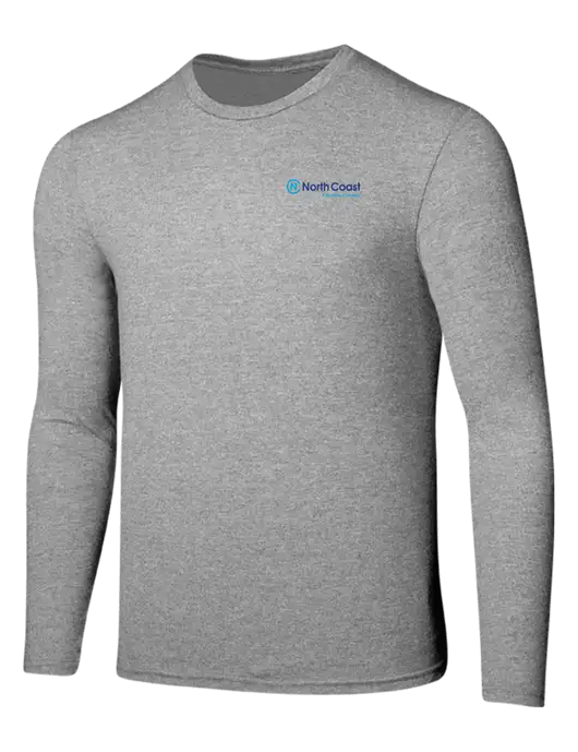Seriously Soft Light Heathered Grey Long Sleeve T-Shirt w/North Coast Logo