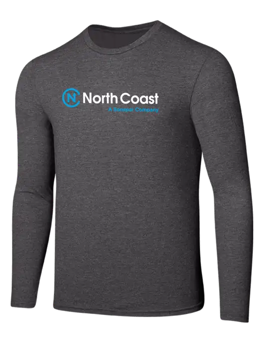 Seriously Soft Heathered Charcoal Long Sleeve T-Shirt w/North Coast Logo