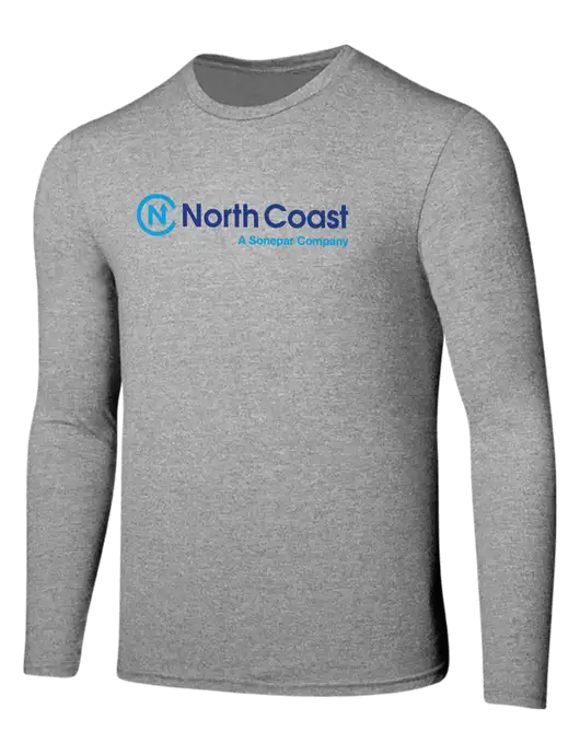 Seriously Soft Light Heathered Grey Long Sleeve T-Shirt w/North Coast Logo