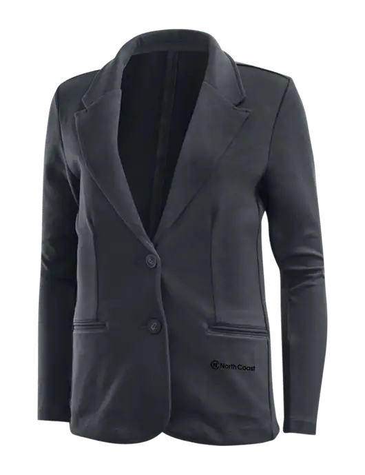 Charcoal Grey Womens Knit Blazer w/North Coast Logo