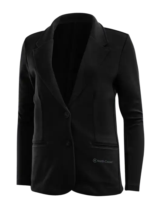 Black Womens Knit Blazer w/North Coast Logo