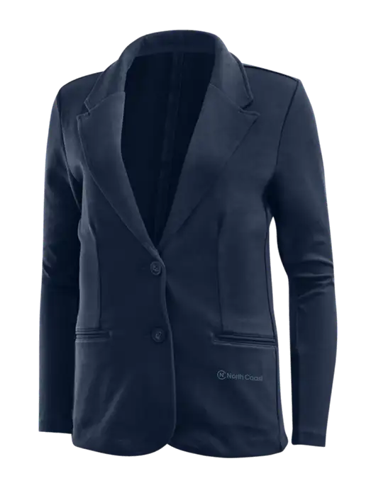 Deep Navy Womens Knit Blazer w/North Coast Logo