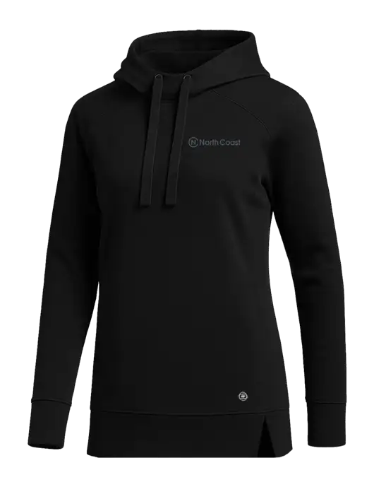 OGIO Black Womens Luuma Pullover Fleece Hoodie w/North Coast Logo