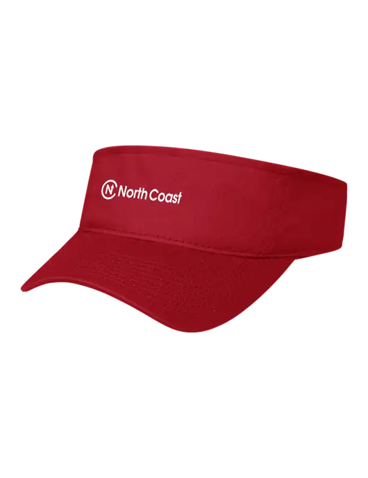 Red Cap Visor w/North Coast Logo