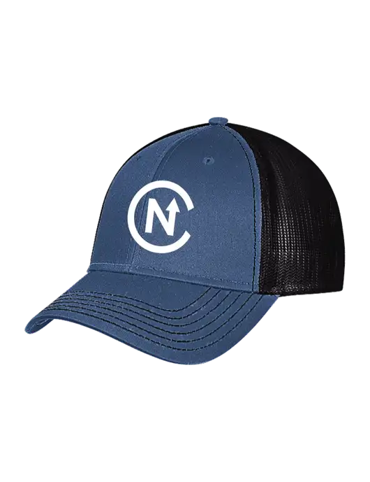 Dark Royal/Black Mesh Trucker Cap Snap Back w/North Coast Icon Logo