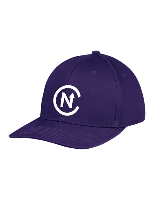 Premium Modern Structured Twill Purple Snapback Cap w/North Coast Icon Logo