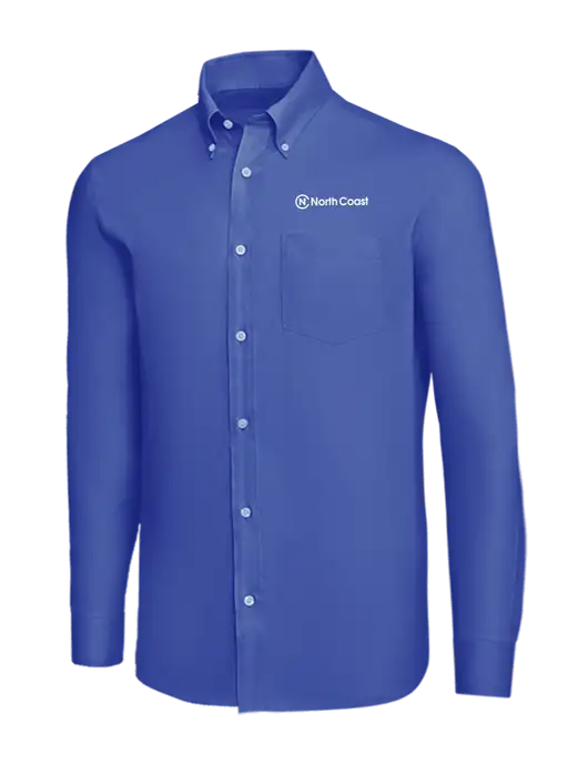 Brooks Brothers Dark Royal Wrinkle-Free Stretch Nailhead Shirt w/North Coast Logo