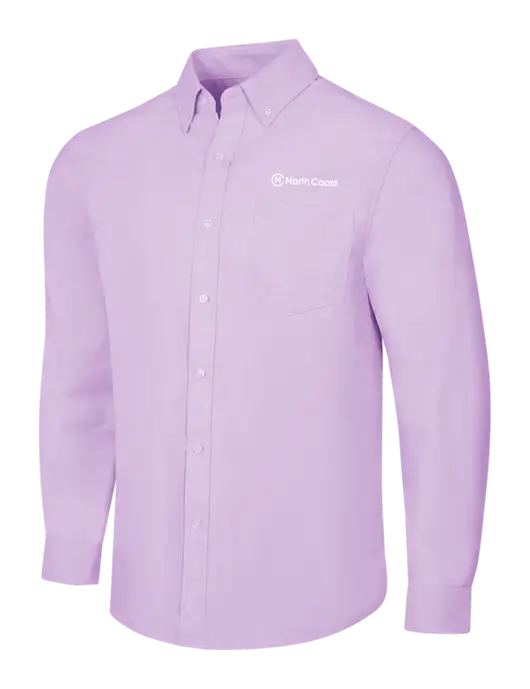 Soft Purple SuperPro Oxford Shirt w/North Coast Logo