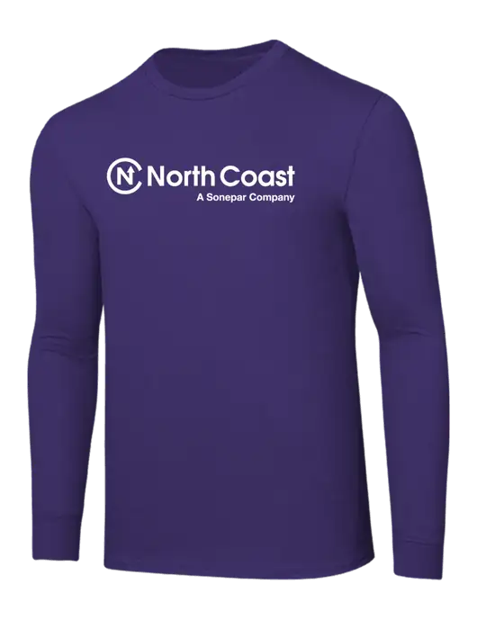 Core Blend Purple Long Sleeve Tee w/North Coast Logo