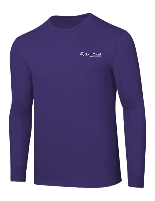Core Blend Purple Long Sleeve Tee w/North Coast Logo