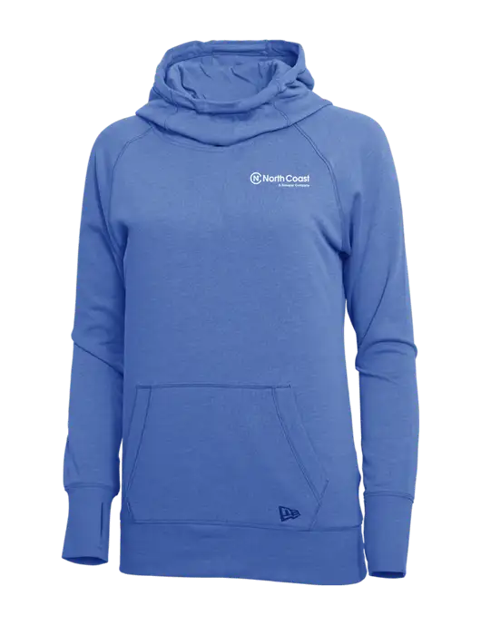 New Era Royal Heather Womens Tri-Blend Fleece Pullover Hoodie w/North Coast Logo