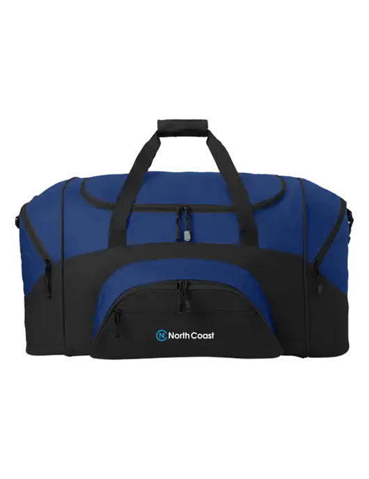 Standard Colorblock Royal/Black Sport Duffel w/North Coast Logo